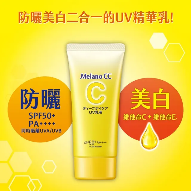 【Melano CC】官方直營 維他命C亮白UV精華乳 2入(防曬 妝前飾底 隔離乳)