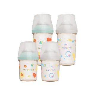 【MOYUUM】mov.aa圓口偏心奶瓶 設計款 160ml-多款可選(1m+)