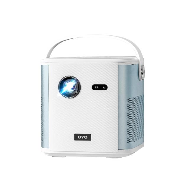 【OVO】行動至尊智慧投影機(U10 極光白 自動對焦 內建電池 露營/家用/戶外/K歌)