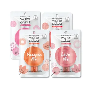 【曼秀雷敦】Water Color水彩潤唇膏 4款任選 閃耀紅/暖陽橙/甜戀粉/柔暮棕(滋潤修護 水潤光澤 輕柔呵護)