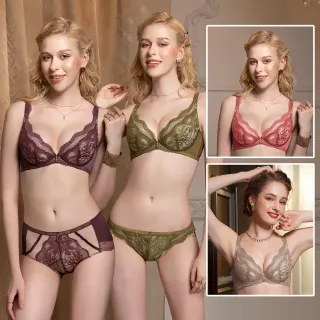 【Swear 思薇爾】2件組金戀迴香系列B-E罩軟鋼圈蕾絲包覆女內衣(2色各1)