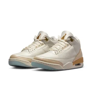 【NIKE 耐吉】運動鞋 籃球鞋 女鞋 WMNS AIR JORDAN 3 RETRO 喬丹 AJ3 抓地力 高筒 米白(IB2255100)