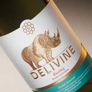 【DELIVINE 德易喝】德易喝雷司令無酒精白酒 750ml × 1入(風味飲・犀牛・零酒精・葡萄酒脫醇)