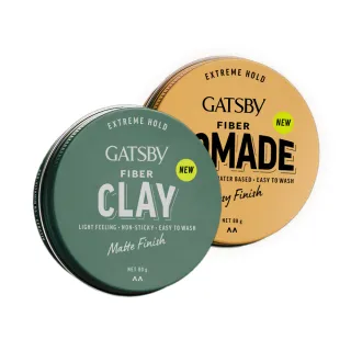 【GATSBY】FIBER纖維髮油膠/髮泥80g(2款任選)