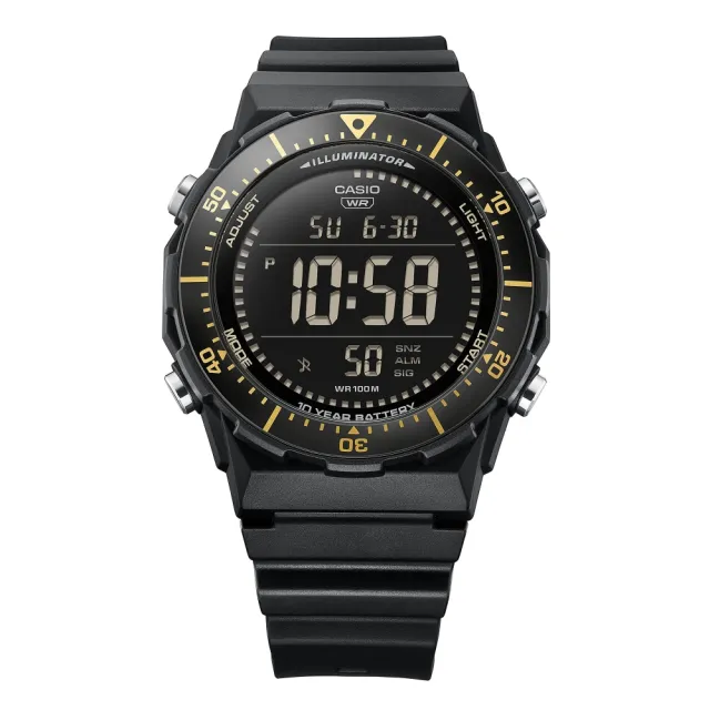 【CASIO 卡西歐】旋轉錶圈數位電子錶(AE-1700H-1B)