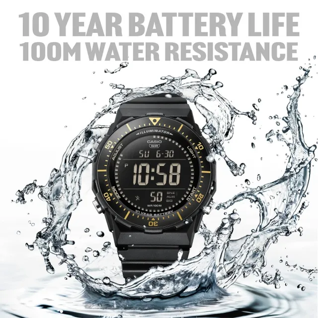 【CASIO 卡西歐】旋轉錶圈數位電子錶(AE-1700H-1B)