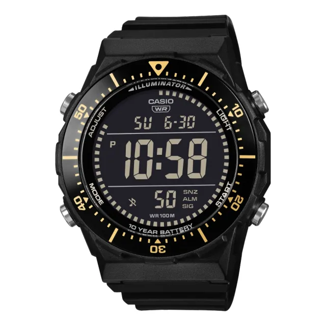 【CASIO 卡西歐】旋轉錶圈數位電子錶(AE-1700H-1B)
