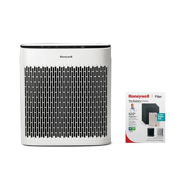 【美國Honeywell★一年份濾網組】淨味空氣清淨機HPA5350WTWV1(適用14-28坪｜小淨★寵物 幼兒 友善)