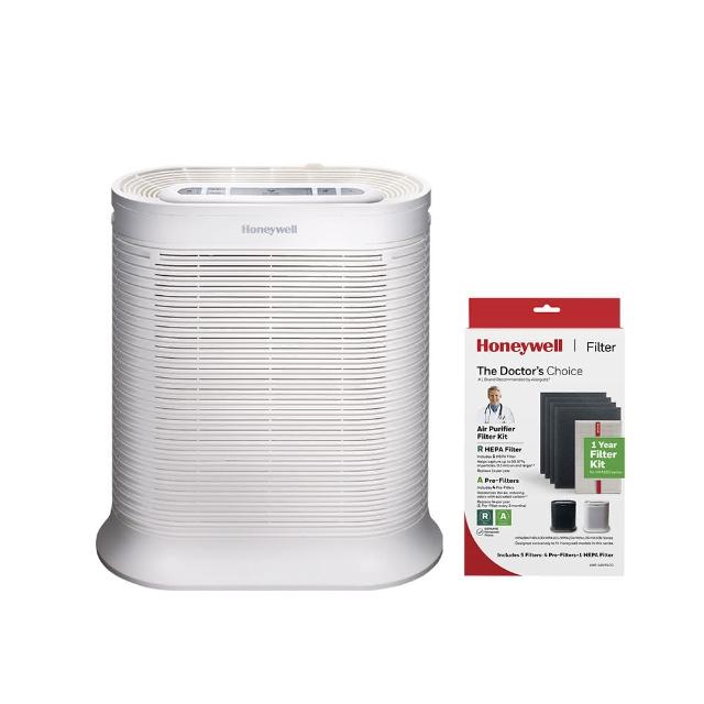 【美國Honeywell★一年份濾網組】抗敏空氣清淨機HPA-100APTW(適用4-8坪★除臭 除菌 去味 抗過敏)