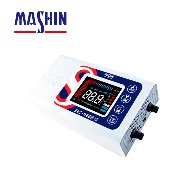SC-1000S 智慧型鉛酸-鋰鐵電池 12-24V 雙模充電器