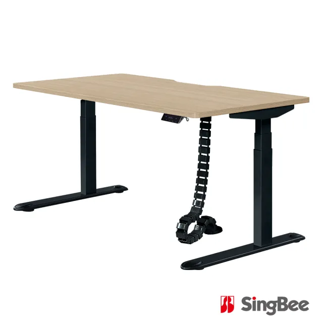 【SingBee 欣美】電動升降桌150x70cm SB-ETS-6 157(書桌 升降桌  電動桌 辦公桌 辦公桌 工作桌)