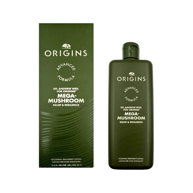 【ORIGINS 品木宣言】青春無敵靈芝光潤機能水 400ml(保濕/舒緩/國際航空版)