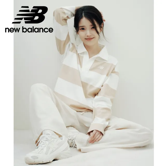 【NEW BALANCE】NB 條紋大學T/長袖上衣_WT53522DLA_女性_米白色(美版 版型偏大)