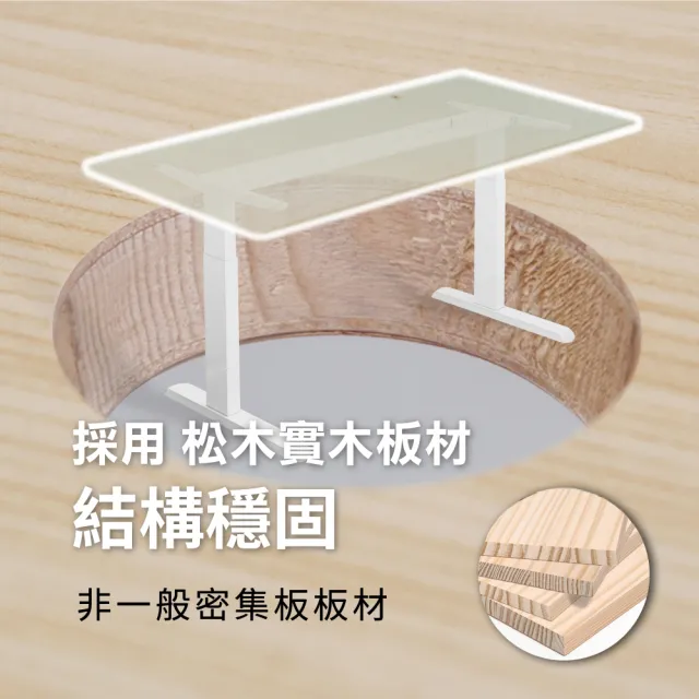 【ONE HOUSE】阿姆斯無段式電動升降桌 120x60CM｜正裝雙機馬達 靜音操控 高承重(書桌/辦公桌/工作桌)