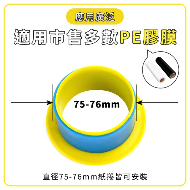 【大匠工具】手動拉膜器 PE膠膜打包器 裹膜器 伸縮膜專用 棧板膜旋轉器 PER75-F(膠膜包材 工業膜 PE旋轉套)