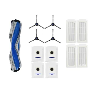 【CHAK】ECOVACS科沃斯DEEBOT T30 PRO 副廠掃拖機配件超值組(主刷x1 邊刷x4 濾網x4 集塵袋x4)