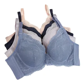 【魔莉莎】3套組 台灣製寂靜星夜軟鋼圈托提集中乾爽舒適高脅邊機能內衣(L603)