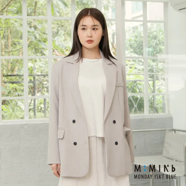 【M:MINb】:lue側開衩寬鬆涼感微短T恤(白色/中大尺碼女裝/大尺碼上衣/涼感)