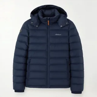 【Wildland 荒野】男 700FP可拆帽輕暖羽絨外套.保暖夾克(0B32102-104 藍黑色)