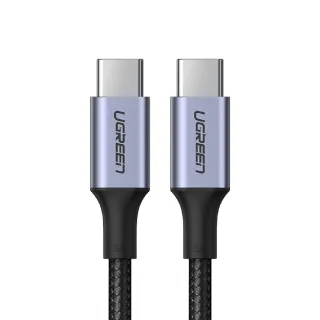 【綠聯】2M Type-C to Type-C  高速手機傳輸充電線(金屬殼/編織線/PD100W/5A快充/2米)