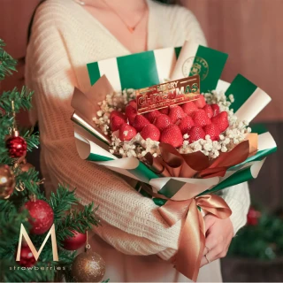 【MyDearStrawberries】Bolzano義式聖誕大型草莓花束(水果花束/情人節/告白/生日禮物/草莓)