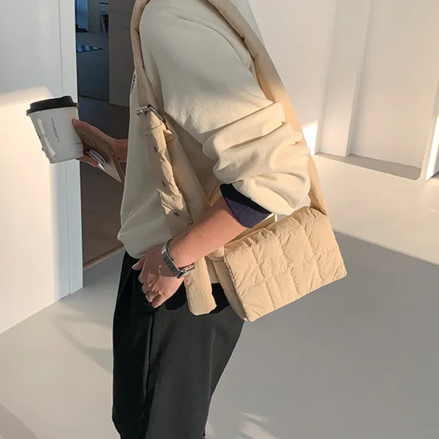 【MoonDy】雙11 包包 包包 側背包 小方包 女生斜背包 尼龍斜背包 韓國包包 攜便包 鋪棉包包 側 