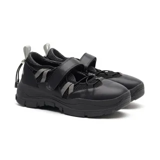 【ROCKFISH】BRYN VELCRO SNEAKERS 網眼運動鞋 瑪莉珍 網布 輕盈 透氣 皮革 黑色 女鞋