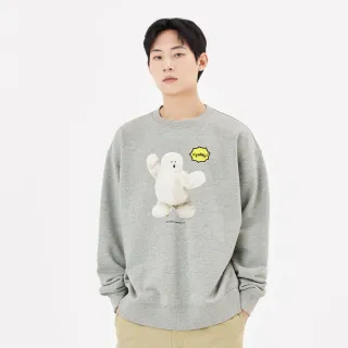 【Mark Gonzales官方旗艦】男女同款 SHMOO 娃娃大學T-灰色