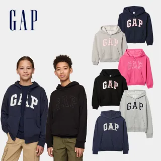 【GAP】男女童裝  Logo刺繡刷毛 帽T/連帽外套(590786&743966&645913&743959)