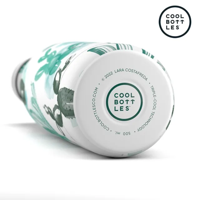 【Cool Bottles】雙層不鏽鋼真空保冷保溫杯500ml-仙人掌(歐美藝術家聯名款)
