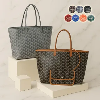 【GOYARD 高雅德】Saint Louis PM經典LOGO圖紋子母手提/托特包【entrupy安心購】(顏色任選)