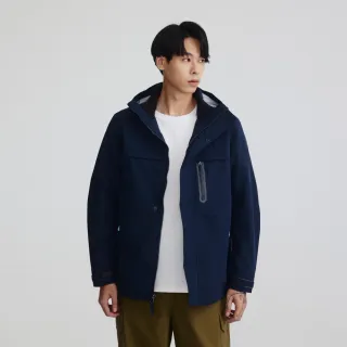【Timberland 官方旗艦】男款深寶石藍Benton防水三合一外套(A2M6X433)