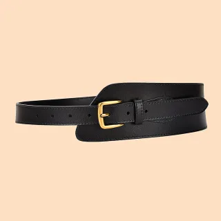 【MON’S】時尚塑腰造型真皮腰帶(100%牛皮)