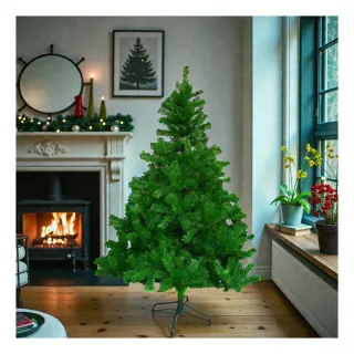 【摩達客】台灣製15尺/15呎 450cm 豪華版綠聖誕樹(含飾品組/含100燈LED燈9串/附控制器跳機/本島免運費)