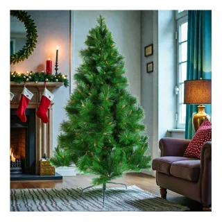 【摩達客】台灣製15尺/15呎 450cm 特級松針葉聖誕樹(不含飾品/含100燈LED燈9串/附控制器跳機/本島免運費)