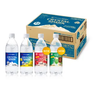 【CrystalSpark】沁泡氣泡水500mlx2箱(共48入;氣泡水 日本原裝 強氣泡)