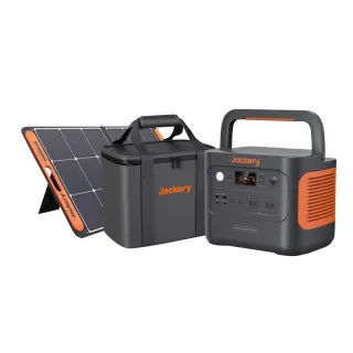 【Jackery】1000Plus儲能行動電源+太陽能板+收納包(悠遊戶外)