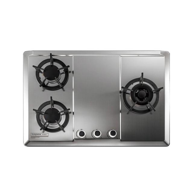 【莊頭北】保潔三口不鏽鋼檯面爐TG-8533S(NG1/LPG基本安裝)