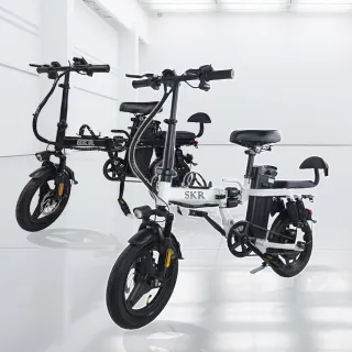【SKR】雙12 14吋免駕照安全帽牌照稅可載人 P1小旋風電動輔助自行車 旗艦款 電動腳踏車(電輔車 續航40KM)