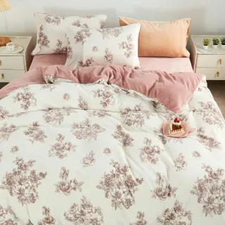 【DeKo岱珂】買一送一 厚磅款頂級法蘭絨被套床包組 冬被/棉被(單人)