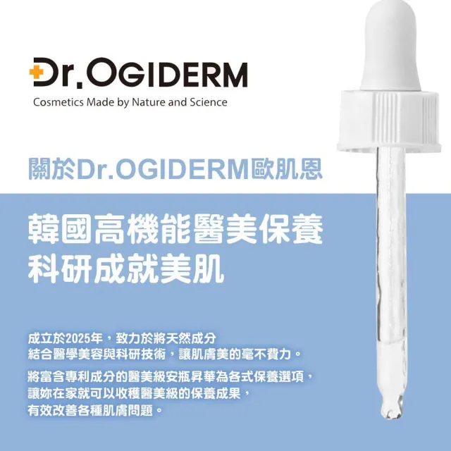 【Dr.OGIDERM歐肌恩】安瓶精華液30ml*2 任選(保濕/美白/舒緩)