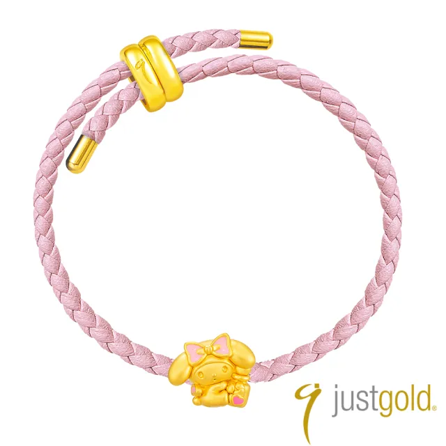 【Just Gold 鎮金店】三麗鷗 酷洛米 Kuromi 天使與惡魔-天使Melody 黃金串珠