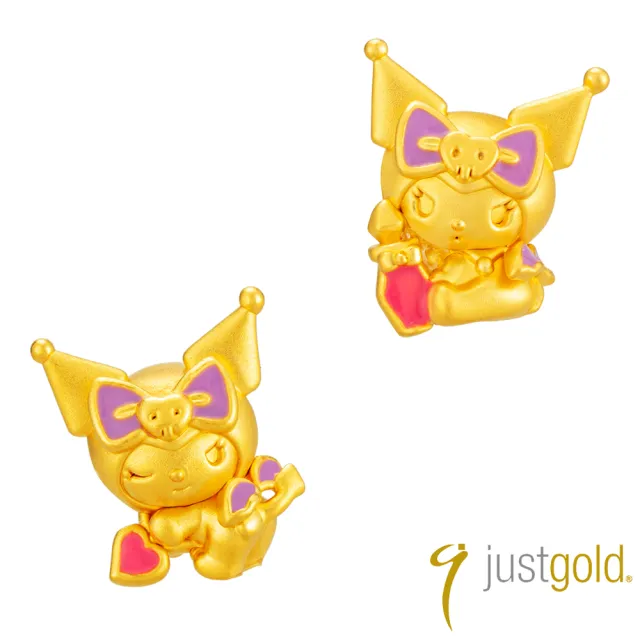 【Just Gold 鎮金店】三麗鷗 酷洛米 Kuromi 天使與惡魔-任選 黃金串珠