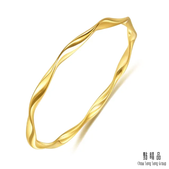 【點睛品】莫比烏斯環 黃金手環/手鐲_計價黃金(07)