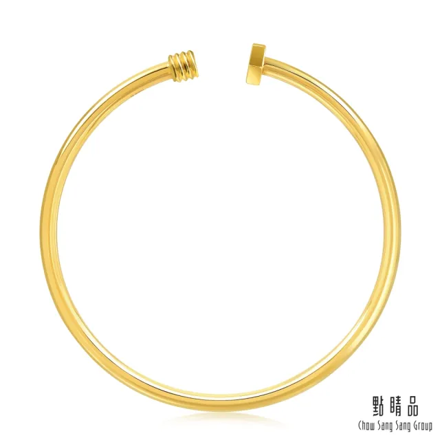 【點睛品】簡約螺絲 黃金手環_計價黃金(07)