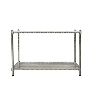 【dayneeds 日需百備】輕型 90x35x60公分 電鍍（鎖管）二層架(鐵力士架/收納層架/鞋架/展示架/層架/鐵架)