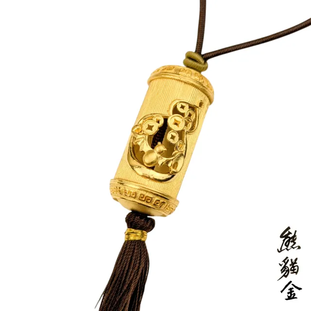 黃金墜飾福海壽山墜8.35錢附贈掛繩(黃金墜飾)