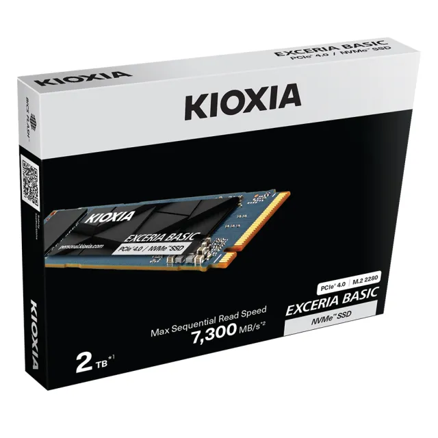 【KIOXIA  鎧俠】EXCERIA Basic 2TB M.2 2280 PCIe 4.0 SSD固態硬碟