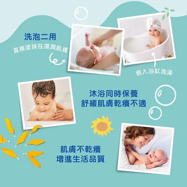【Mustela 慕之恬廊】舒緩沐浴油500mlX3入(乾癢肌洗澡洗髮泡澡 無香 保水補油)
