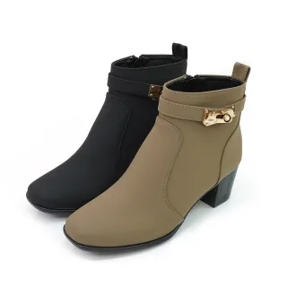 【MATERIAL 瑪特麗歐】T3894 一般碼23-25另有加大碼 女鞋 靴子 MIT簡約素面拉鍊短靴(靴子)